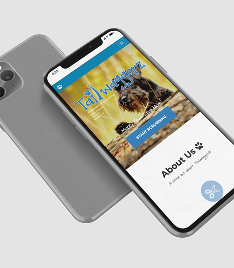 Tailwaggerz responsive website Completed by CM Web Solutions