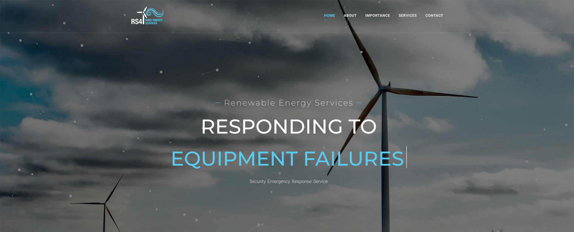 RS4 Wind Energy Services Homepage Image - Website by CM Web Solutions