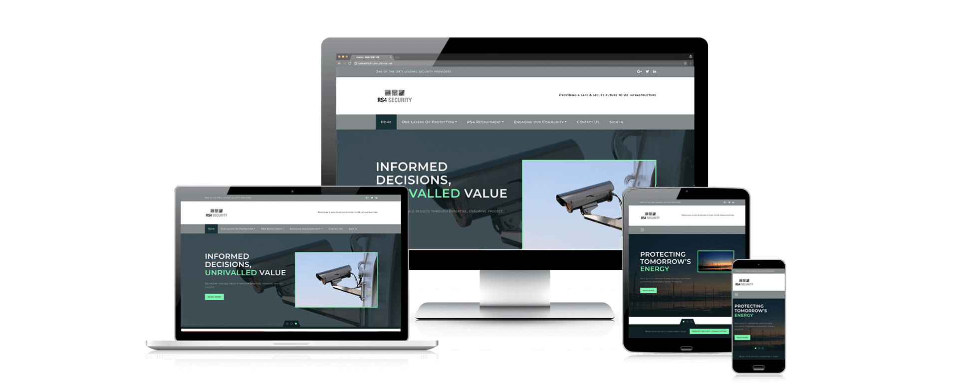 RS4 Security Homepage - Website by CM Web Solutions