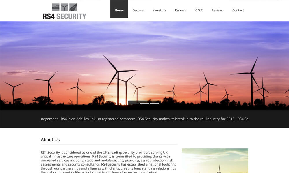 RS4 Security Project Case Study Original Design - CM Web Solutions