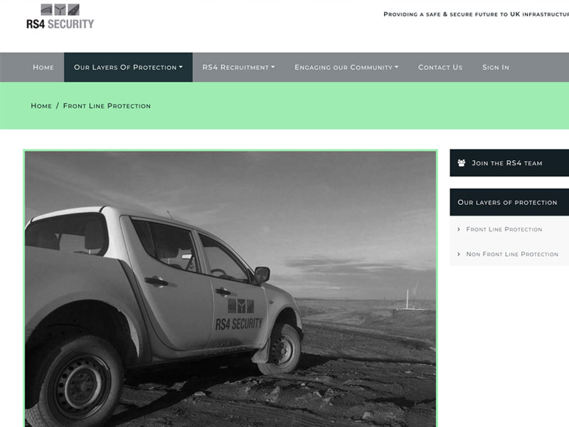 RS4 Security Project Case Study Site Image 1 - CM Web Solutions